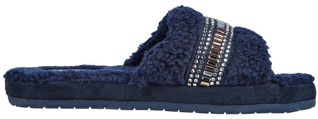 (W) Skechers Cozy Slide 'Bling It Blue' Sandalias Brillantes Azul 167235-NVY Order (W) Skechers Cozy Slide 'Bling It Blue' Sandalias Brillantes Azul 167235-NVY
