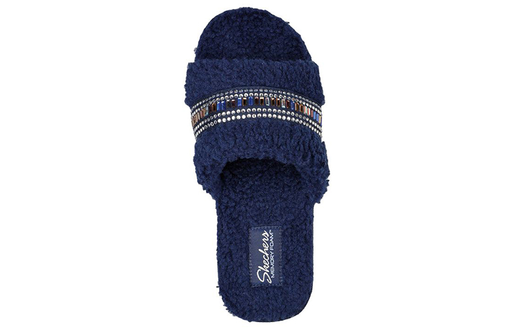 Shop (Women) Skechers Cozy Slide 'Bling It Blue' 167235-NVY