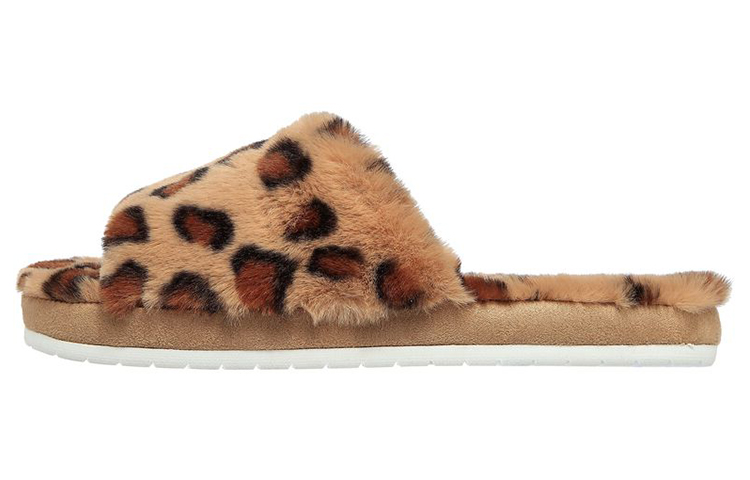 (Women) Skechers Cozy Slide 'Wild Night Leopard' 167237-TAN
