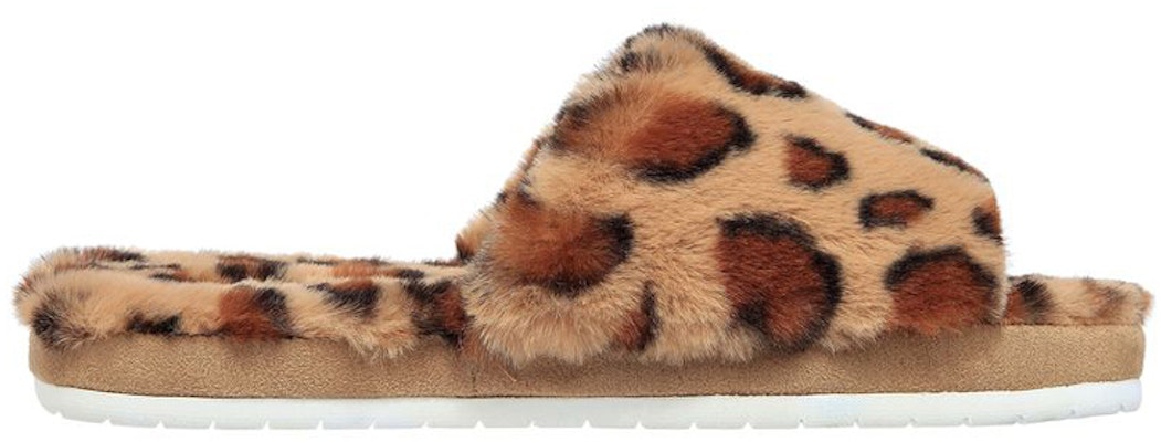 (Women) Skechers Cozy Slide 'Wild Night Leopard' 167237-TAN Order (Women) Skechers Cozy Slide 'Wild Night Leopard' 167237-TAN