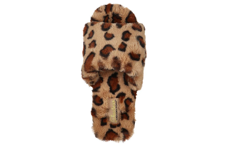 Lookbook (W) Skechers Cozy Slide 'Noche Salvaje Leopardo' 167237-TAN
