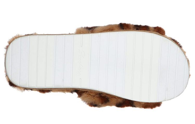 Shop (W) Skechers Cozy Slide 'Noche Salvaje Leopardo' 167237-TAN
