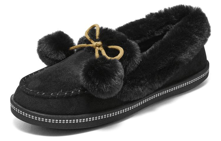 Lookbook (W) Skechers Sepatu Slip-On Cozy 'Hitam' 169000-BLK