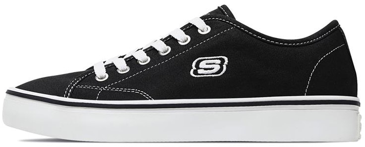 women-skechers-cupsole-1-black-canvas-low-66666131-blk