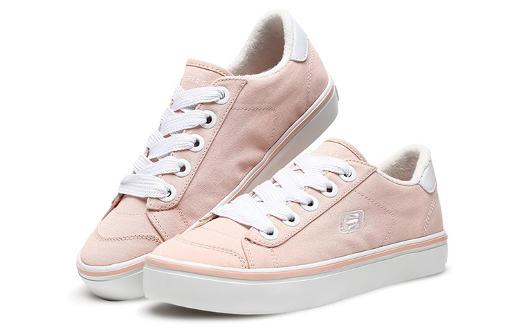 Lookbook Skechers Cupsole 1 低筒休閒板鞋 女款 粉白