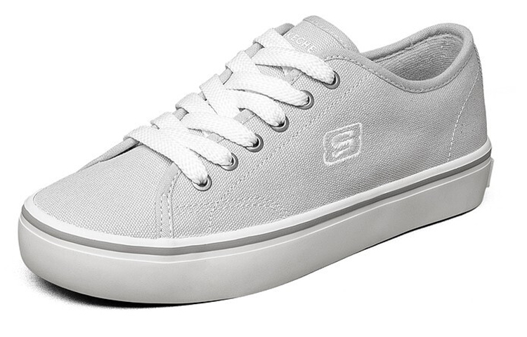 Lookbook (W) Skechers Cupsole 1 Lage Canvas Schoenen Lichtgrijs 66666131-LTGY