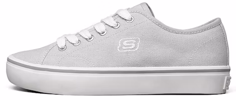 (Women) Skechers Cupsole 1 Low-Top Canvas Shoes Light-Grey 66666131-LTGY (Women) Skechers Cupsole 1 Low-Top Canvas Shoes Light-Grey 66666131-LTGY