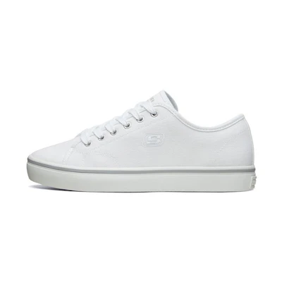 (W) Skechers Cupsole 1 Low-Top Canvas Shoes White