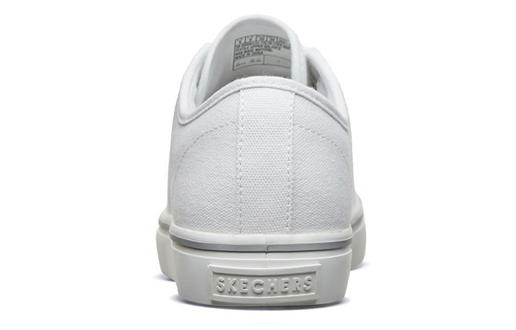 (W) Skechers Cupsole 1 Low-Top Canvas Shoes White 圖 4
