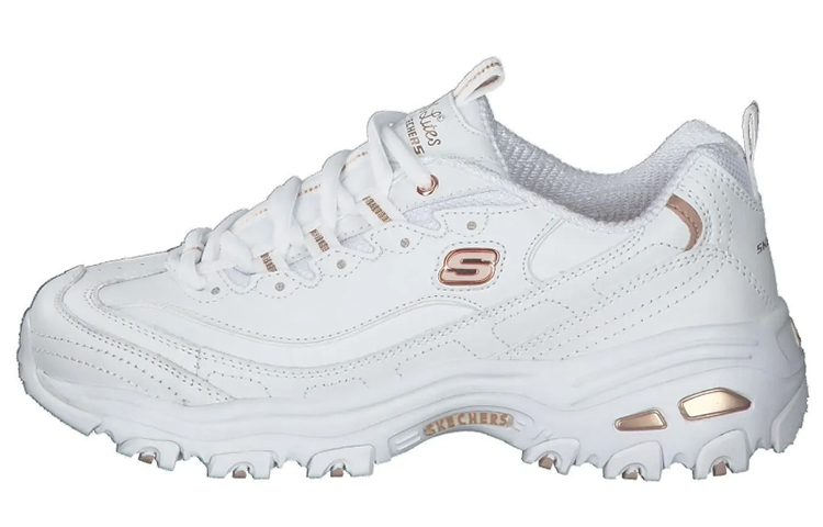 (Women) Skechers D 'Lites Fresh Start Low Running Shoes Gold 11931-WTRG