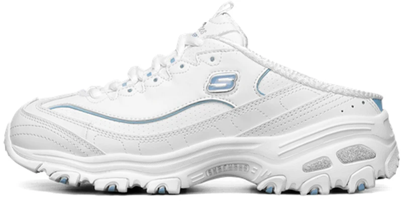 Skechers D’LITES 時尚休閒半拖 低幫 運動休閒鞋 女款 白 Buy Skechers D’LITES 時尚休閒半拖 低幫 運動休閒鞋 女款 白