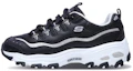 Buy (W) Skechers D''Lites Now & Then Laufschuhe Schwarz/Weiß/Silber 11923-BKSL