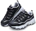 Shop (W) Skechers D''Lites Now & Then Laufschuhe Schwarz/Weiß/Silber 11923-BKSL