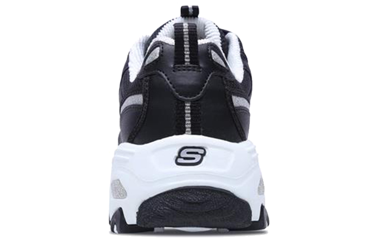 Purchase (W) Skechers D''Lites Now & Then Laufschuhe Schwarz/Weiß/Silber 11923-BKSL