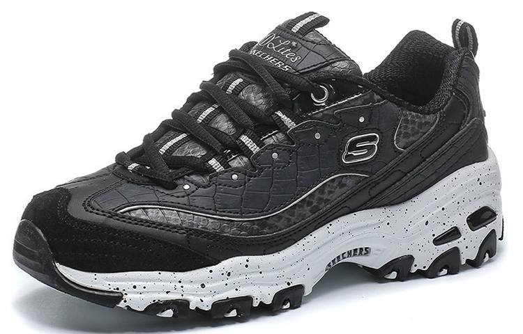 Order Skechers D‘LITES 1 復古拼接 低幫 運動休閒鞋 女款 黑白