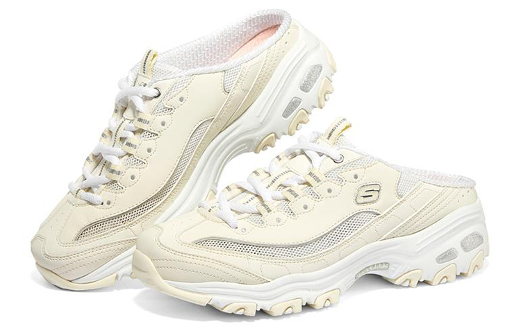 Lookbook (Women) Skechers D'Lites 1.0 'Beige Mule' 896088-OFWT