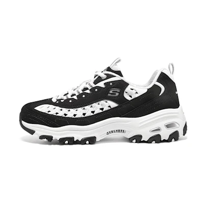 (W) Skechers D'Lites 1.0 'Black and White'