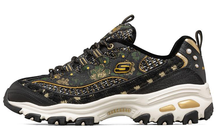 Buy (W) Skechers D'Lites 1.0 Kasut Larian Rendah Hitam/Emas 149481-BKGD