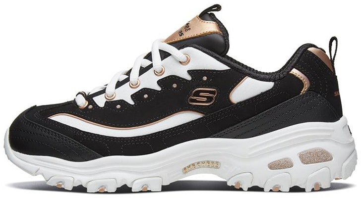 (W) Skechers D'Lites 1.0 'Hitam Emas' 66666239-BWGD Buy (W) Skechers D'Lites 1.0 'Hitam Emas' 66666239-BWGD