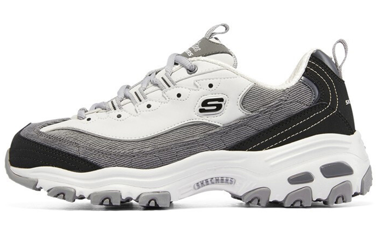 (Women) Skechers D'Lites 1.0 'Black Gray' 149906-BKGY