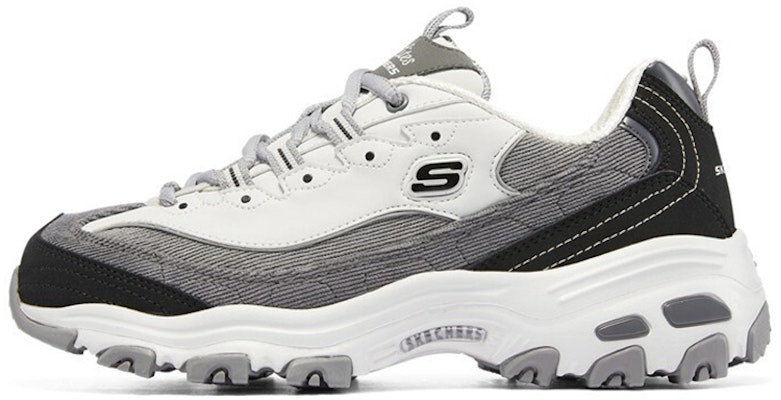 (Women) Skechers D'Lites 1.0 'Black Gray' 149906-BKGY Buy (Women) Skechers D'Lites 1.0 'Black Gray' 149906-BKGY