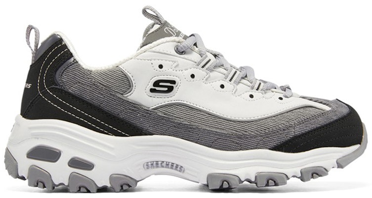 (Women) Skechers D'Lites 1.0 'Black Gray' 149906-BKGY Order (Women) Skechers D'Lites 1.0 'Black Gray' 149906-BKGY