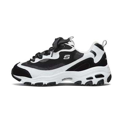 (W) Skechers D'Lites 1.0 Low-Top Running Shoes Black