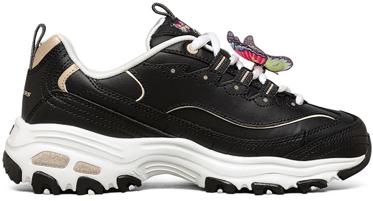 (Women) Skechers D'Lites 1.0 Low-Top Running Shoes Black 149233-BKMT Order (Women) Skechers D'Lites 1.0 Low-Top Running Shoes Black 149233-BKMT