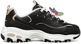 Order (W) Skechers D'Lites 1.0 Kasut Larian Low-Top Hitam 149233-BKMT
