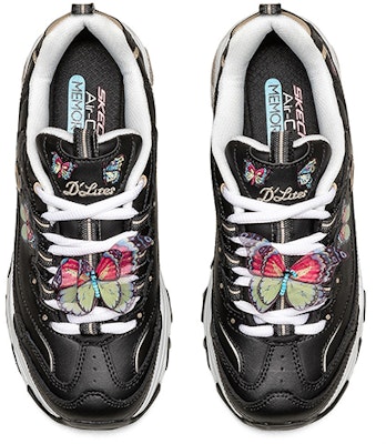 (Women) Skechers D'Lites 1.0 Low-Top Running Shoes Black 149233-BKMT Shop (Women) Skechers D'Lites 1.0 Low-Top Running Shoes Black 149233-BKMT