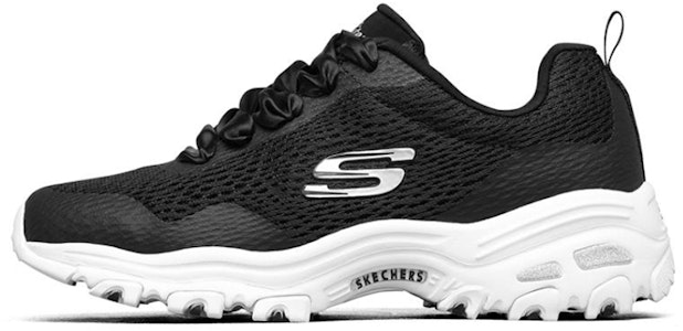 (W) Skechers D'Lites 1.0 Hitam 66666196-BKW Buy (W) Skechers D'Lites 1.0 Hitam 66666196-BKW