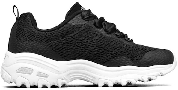 (W) Skechers D'Lites 1.0 Hitam 66666196-BKW Order (W) Skechers D'Lites 1.0 Hitam 66666196-BKW
