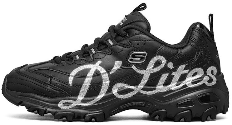 Skechers D'Lites 1.0 低筒老爹鞋 女款 黑銀色 Buy Skechers D'Lites 1.0 低筒老爹鞋 女款 黑銀色
