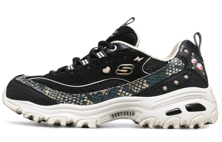 Buy Skechers D‘Lites 1.0 透氣減震 低筒運動休閒鞋 女款 黑蛇