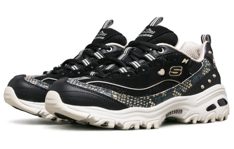 (W) Skechers D'Lites 1.0 Black 圖 3