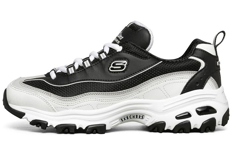 Buy (Women) Skechers D'Lites 1.0 'Black White' 88888009-BKW