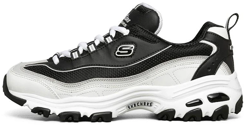 (Women) Skechers D'Lites 1.0 'Black White' 88888009-BKW Buy (Women) Skechers D'Lites 1.0 'Black White' 88888009-BKW