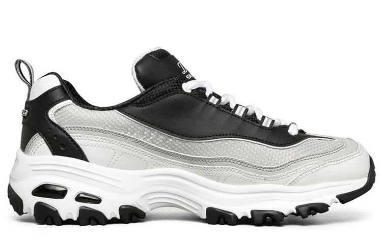 Order (Women) Skechers D'Lites 1.0 'Black White' 88888009-BKW