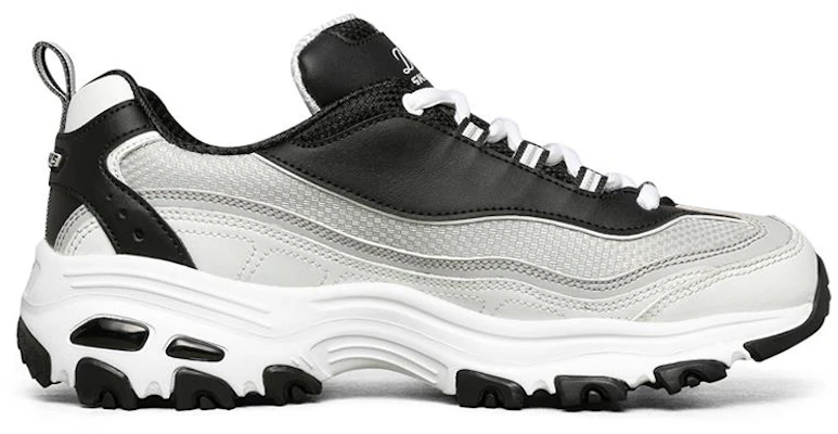 (Women) Skechers D'Lites 1.0 'Black White' 88888009-BKW Order (Women) Skechers D'Lites 1.0 'Black White' 88888009-BKW