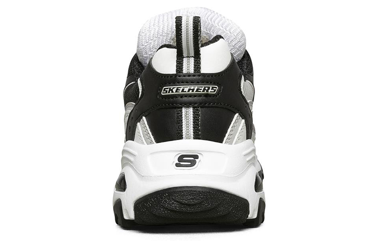 Shop (Women) Skechers D'Lites 1.0 'Black White' 88888009-BKW