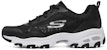 (W) Skechers D'Lites 1.0 Kasut Dad Rendah Hitam/Putih 896027-BKW