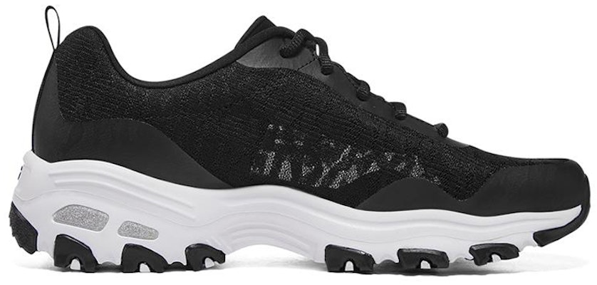 (Women) Skechers D'Lites 1.0 low Dad Shoes Black/White 896027-BKW Order (Women) Skechers D'Lites 1.0 low Dad Shoes Black/White 896027-BKW