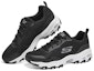 Lookbook (W) Skechers D'Lites 1.0 Kasut Dad Rendah Hitam/Putih 896027-BKW