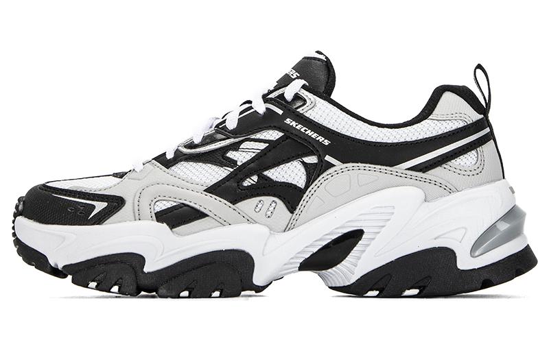 (W) Skechers D'Lites 1.0 'Black White'