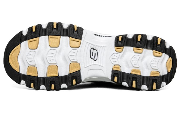 (W) Skechers D lites 1.0 Black/White/Golden 圖 5