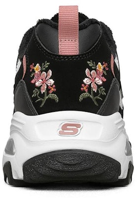 (W) Skechers D'lites 1.0 'Hitam Bunga' 66666325-BLK Shop (W) Skechers D'lites 1.0 'Hitam Bunga' 66666325-BLK