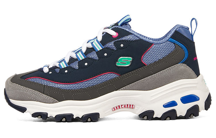 (W) Skechers D'Lites 1.0 'Blue Green Red'