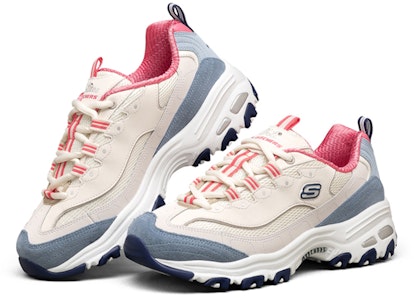 (W) Sepatu Lari Skechers D'Lites 1.0 Rendah Biru 13167-NTBL Lookbook (W) Sepatu Lari Skechers D'Lites 1.0 Rendah Biru 13167-NTBL