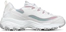 Order (Women) Skechers D'Lites 1.0 Low-Top Running Shoes White/Multi 149253-WMLT