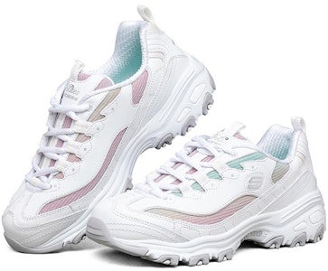 (W) 스케쳐스 딜라이트 1.0 화이트/멀티 로우탑 런닝화 149253-WMLT Lookbook (W) 스케쳐스 딜라이트 1.0 화이트/멀티 로우탑 런닝화 149253-WMLT